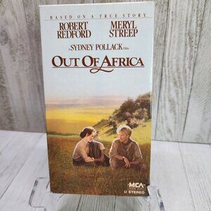 Out Of Africa VHS Tape 1986 - Robert Redford Meryl Streep